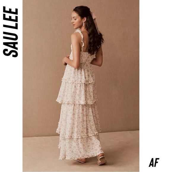 SAU LEE PEYTON DRESS NWT SIZE 10 IVORY COMBO - Picture 5 of 10